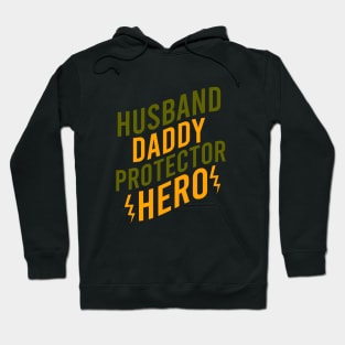 Husband daddy protector hero Hoodie